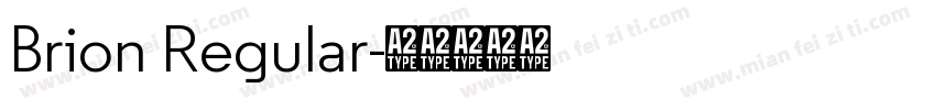 Brion Regular字体转换